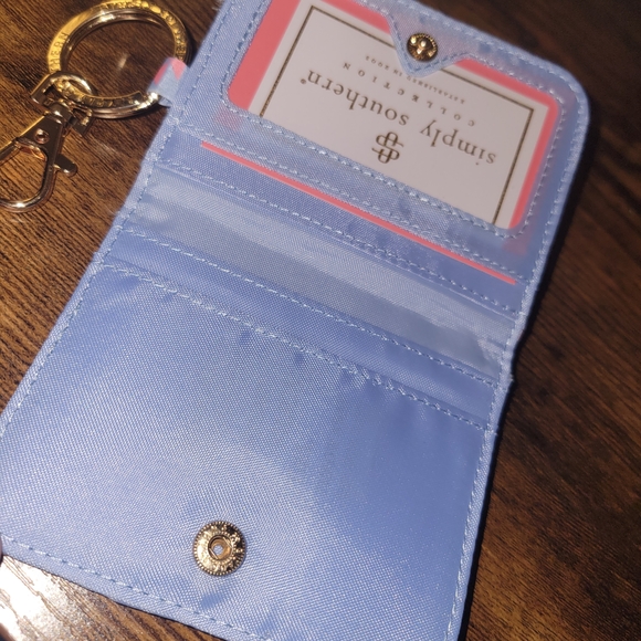 Simply Southern Blue Patterned Keychain Wallet - Picture 4 of 4